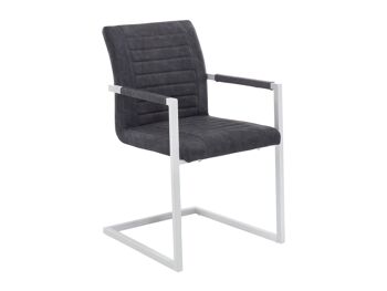 Lot de 2 fauteuils Picton gris/blanc 1