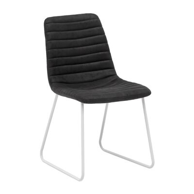 Conjunto de 2 sillas Milton gris-blanco