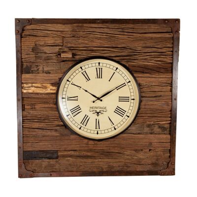 Wall clock 75x75 with metal frame