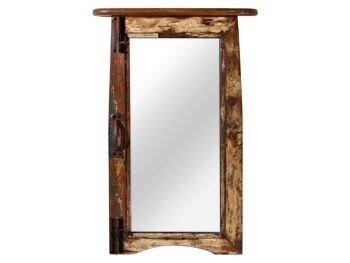 Miroir fenêtre bois récupéré 1