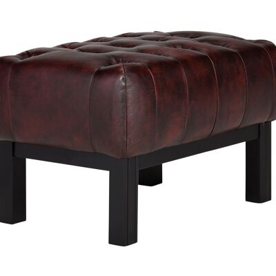 Tabouret Chesterfield Kingsfield rouge