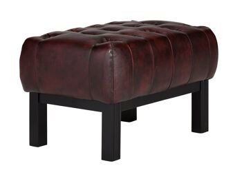 Tabouret Chesterfield Kingsfield rouge 1
