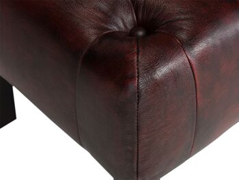 Tabouret Chesterfield Kingsfield rouge 3