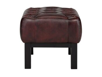 Tabouret Chesterfield Kingsfield rouge 5