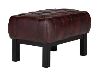 Tabouret Chesterfield Kingsfield rouge 6