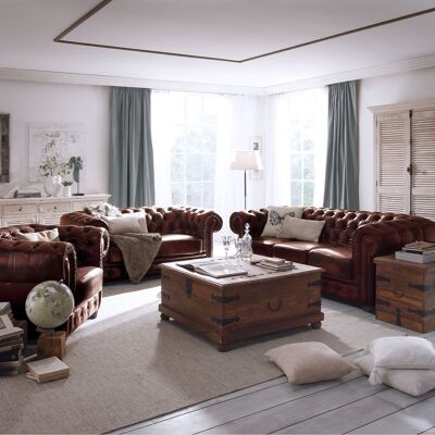 Chesterfield Big sofa set red