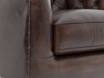 Canapé Chesterfield Stafford 2 places marron 2