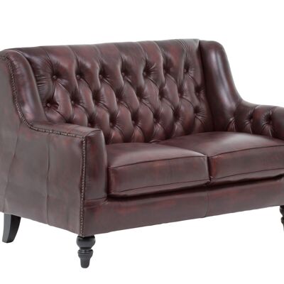 Sofa Chesterfield Stafford 2-Sitzer rot