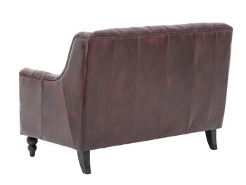 Canapé Chesterfield Stafford 2 places rouge 4