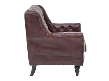 Canapé Chesterfield Stafford 2 places rouge 8