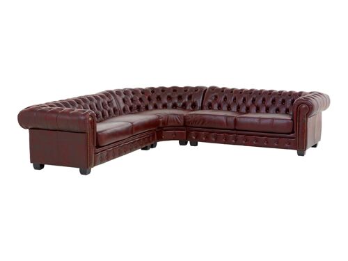 Ecksofa Chesterfield III rot