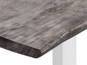Table à manger Bullwer gris-blanc 230x100 cm 2