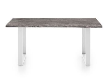 Table à manger Bullwer gris-blanc 230x100 cm 4