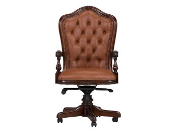 Fauteuil de bureau Cambridge II marron 8