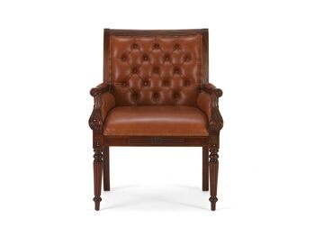 Fauteuil Cambridge II marron 2