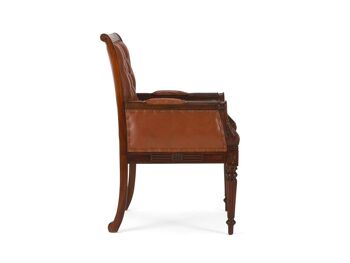 Fauteuil Cambridge II marron 3