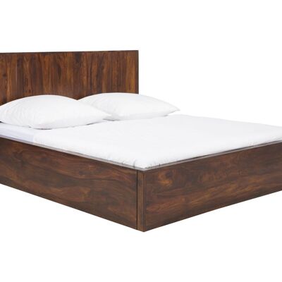 Cama de madera Palison oscuro