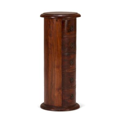 Armoire ronde Texas marron