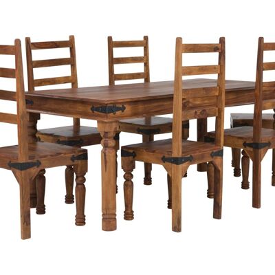 Dining table 180x90 + 6 chairs Merlin II