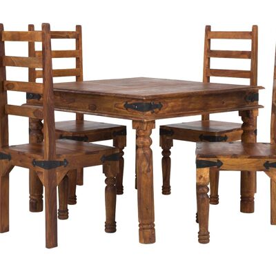 Dining table 80x80 +4 chairs Merlin II