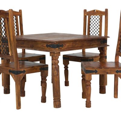 Dining table 80x80 + 4 chairs Merlin I
