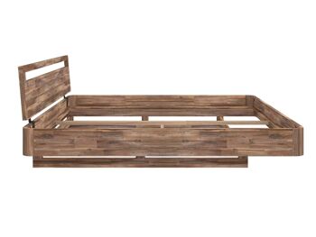 Lit en bois Terrano acacia 180x200 cm 3