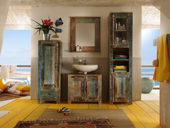 Miroir de salle de bain 70x80 Bleu Lagon 4