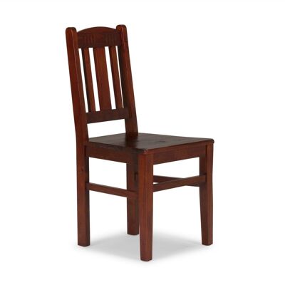 Conjunto de 2 sillas de madera Catana marrón