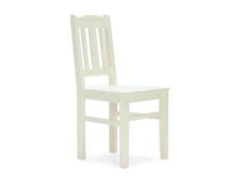 Lot de 2 chaises en bois Catana blanc 1