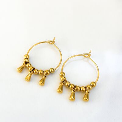 Stone drop hoops