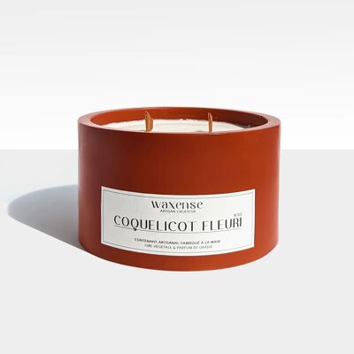 Bougie N03 Coquelicot Fleuri - 80 Heures