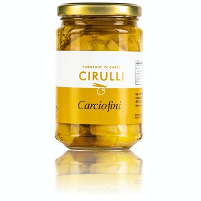 Cirulli Conserve, Artichauts à l'huile d'olive extra vierge, paquet de 280 Gr