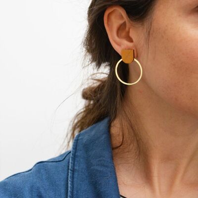Large geometric earrings, Modern earrings, Cometa Collection