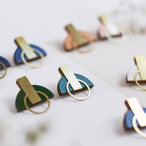 Boucles d'oreilles modernes, Boucles d'oreilles géométriques, Collection N.11