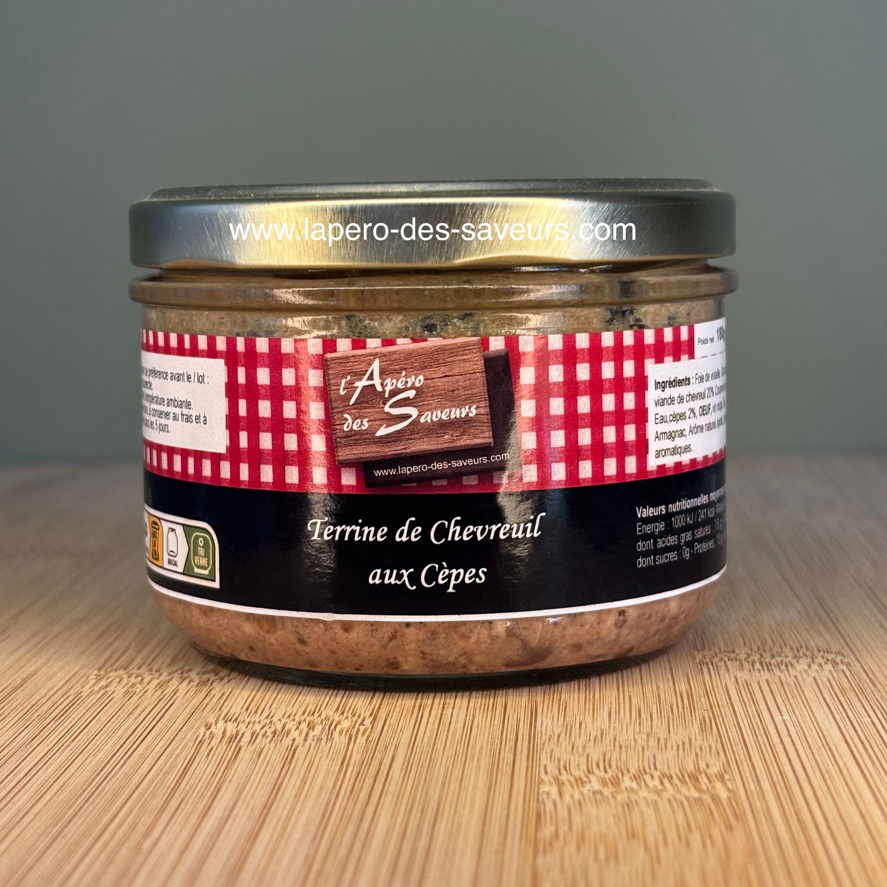 Terrina di cervo con funghi porcini 180g