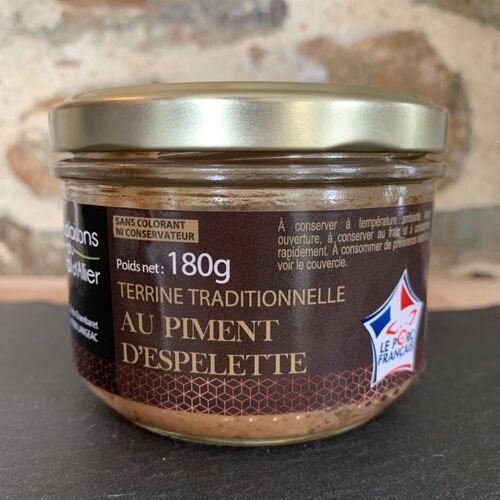 Terrine Campagnarde au Piment d'Espelette 180g