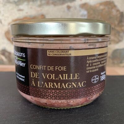 Confit de foie de volaille à l'Armagnac 180g