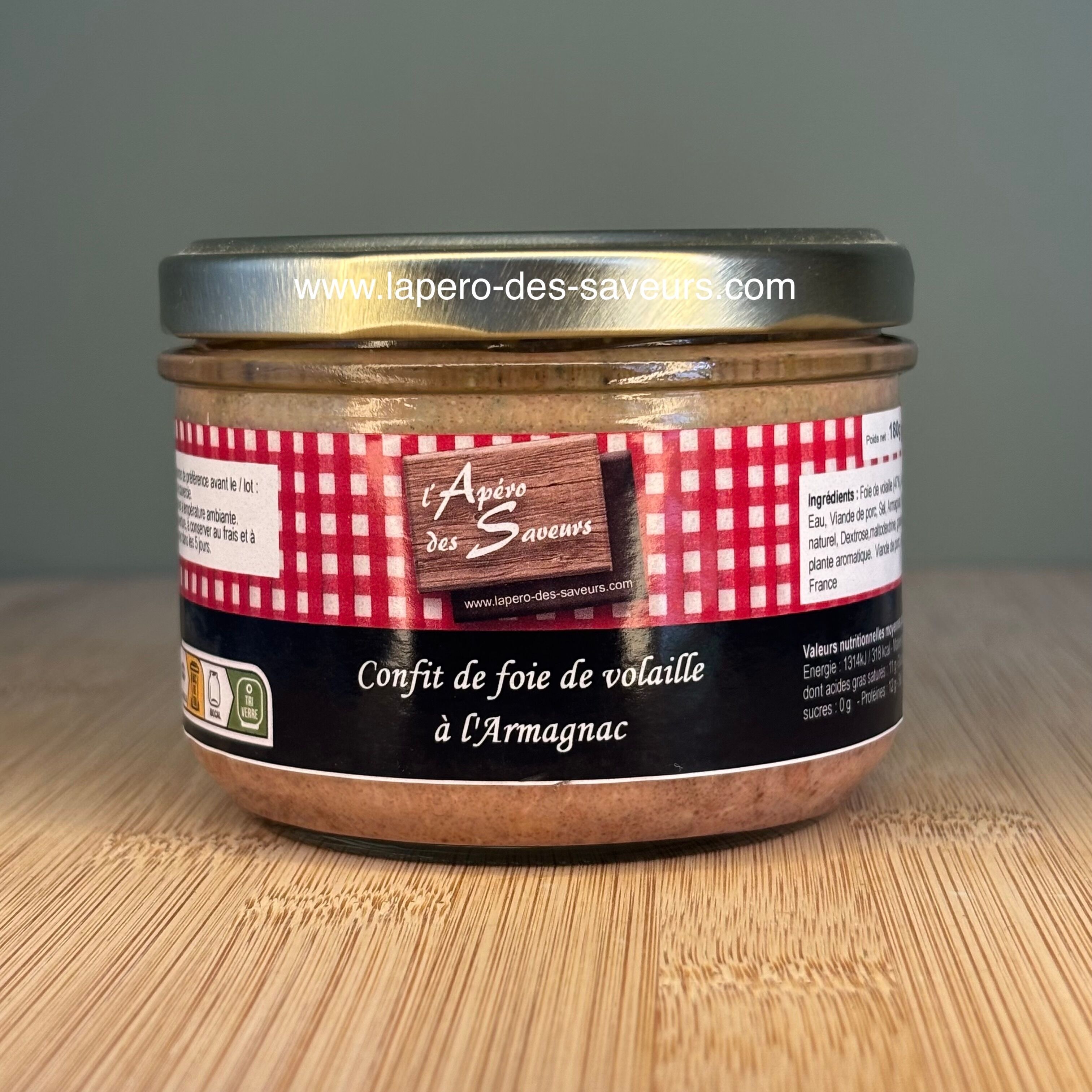 Confit di fegatini di pollo con Armagnac 180g