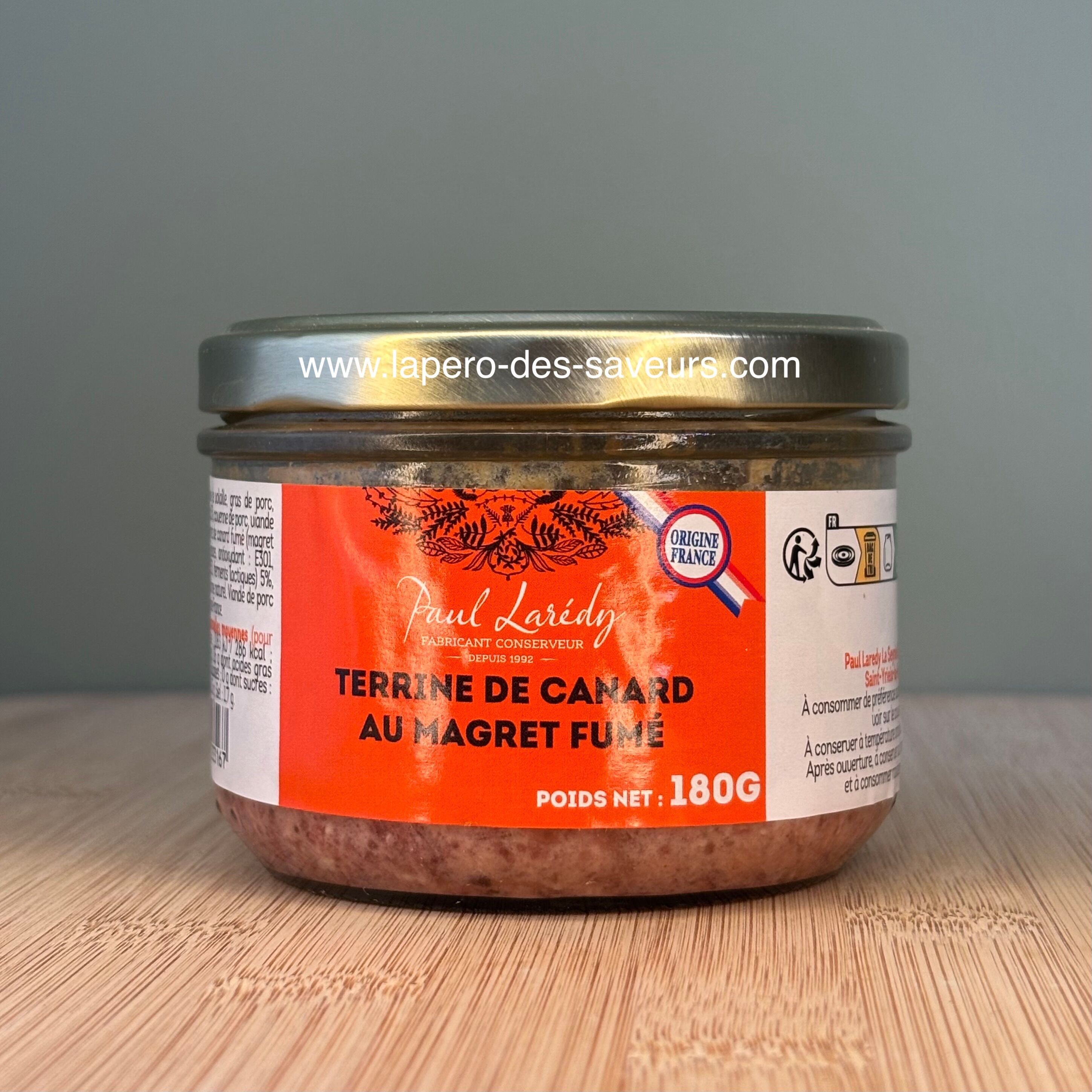 Terrina d'anatra con petto d'anatra affumicato 180g