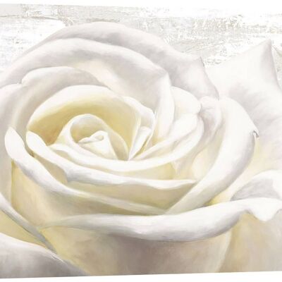 Schäbige Malerei, auf Leinwand: Jenny Thomlinson, White Rose
