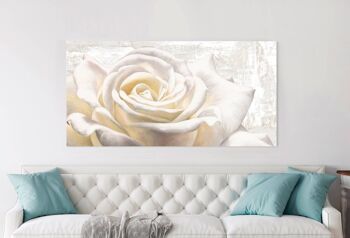 Peinture minable, sur toile : Jenny Thomlinson, White Rose 2