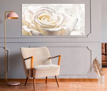 Peinture minable, sur toile : Jenny Thomlinson, White Rose 3