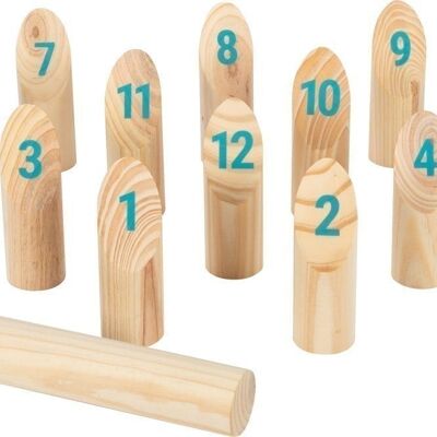 Viking game Kubb with numbers "Active"