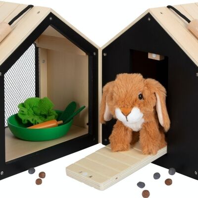 Rabbit hutch with spout