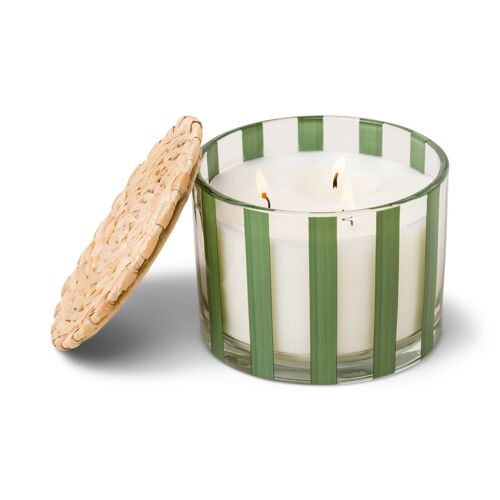 Al Fresco 340g Toupe Glass Candle - Lime Haze