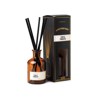 Apothecary 88ml Amber Glass Diffuser - Teak & Tabacco