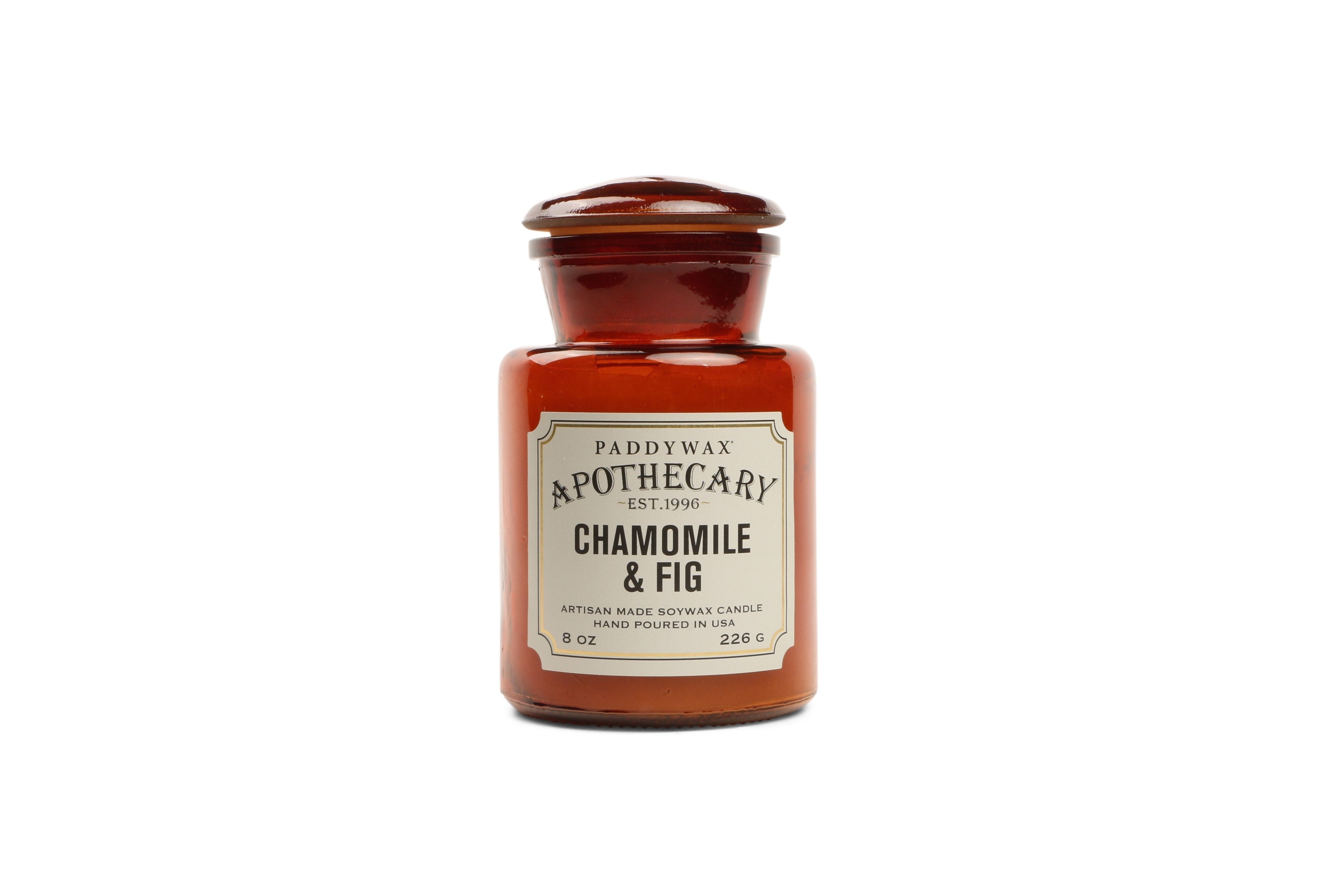 Apothecary Candela in Vaso di Vetro 226g - Camomilla + Fig