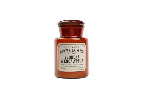 Apothecary 226g Glass Jar Candle - Verbena + Eucalyptus