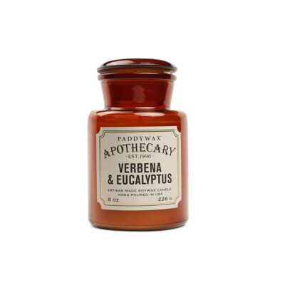 Apothecary 226g Glass Jar Candle - Verbena + Eucalyptus
