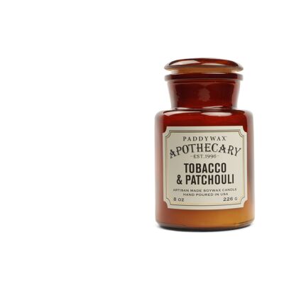 Apothecary 226g Glass Jar Candle - Tobacco + Patchouli